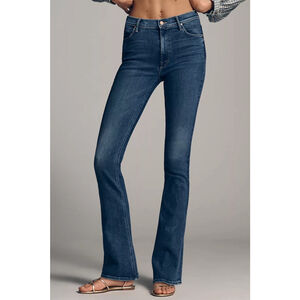 MOTHER The Runaway Jeans Size 30 Mid Rise Straight Crop Denim